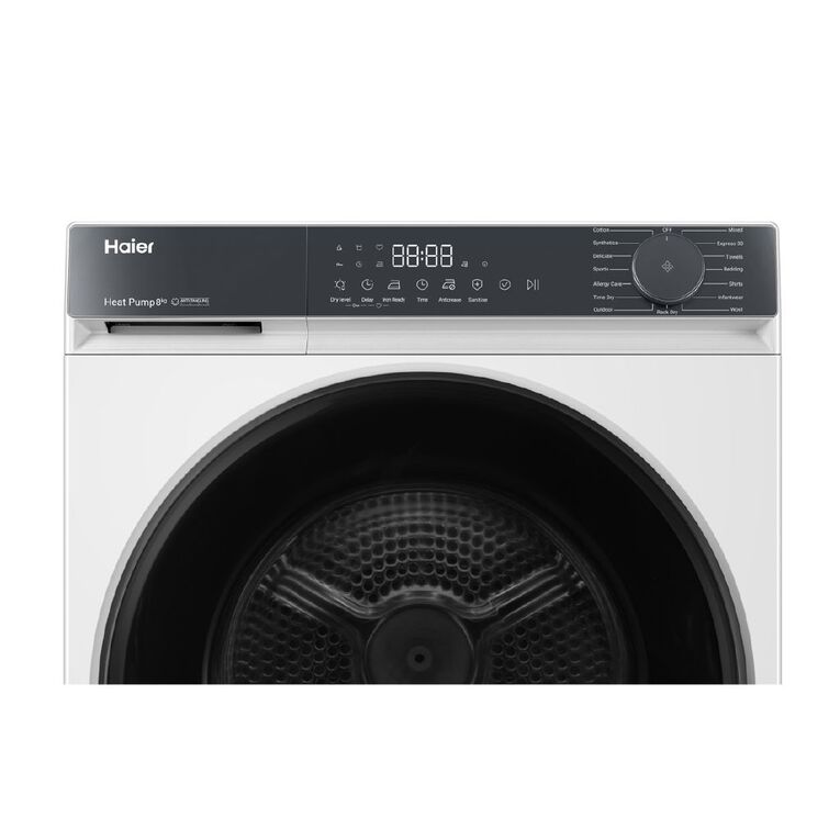 Haier 8kg 300 Series Heat Pump Dryer - White, , hi-res