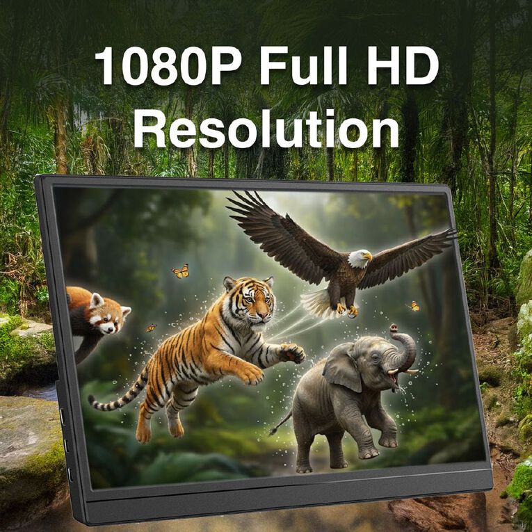 Laser 15.6" Full HD Portable Monitor with Touch Screen, , hi-res