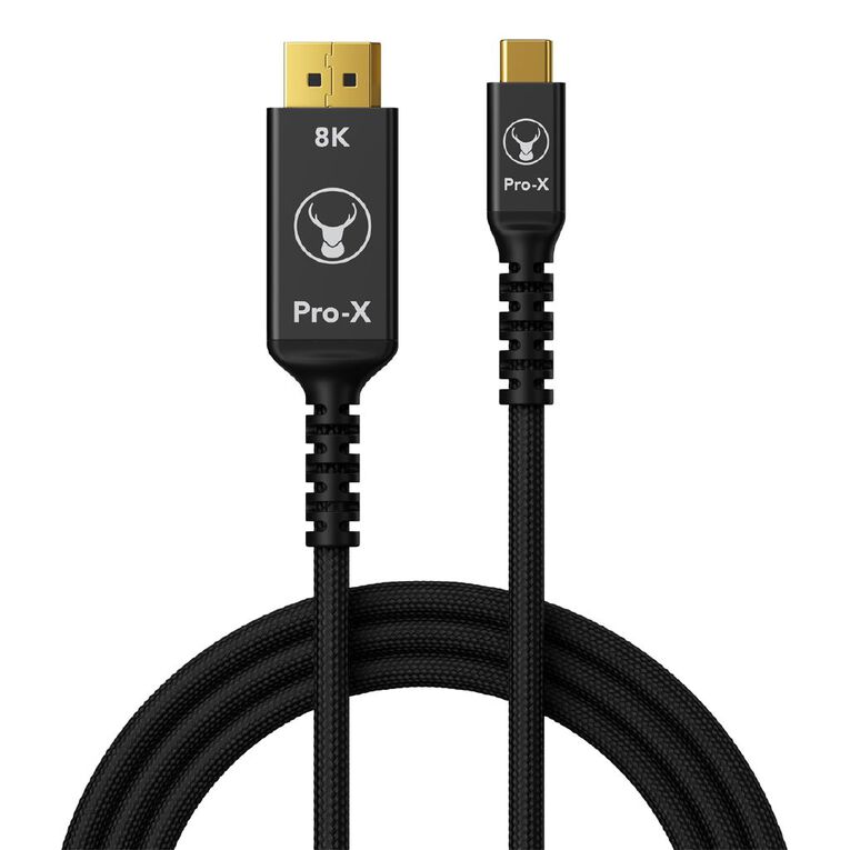 Bonelk Pro-X Long-Life USB-C to 8K DisplayPort Cable (1.5m) - Black, , hi-res