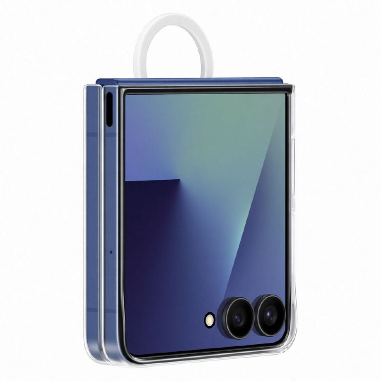 Samsung Z Flip7 Clear Case with Ring, , hi-res