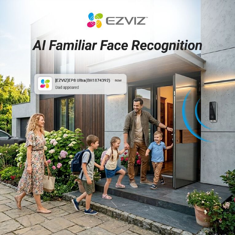 EZVIZ EP8 Ultra Dual Camera Video Doorbell With Chime, , hi-res