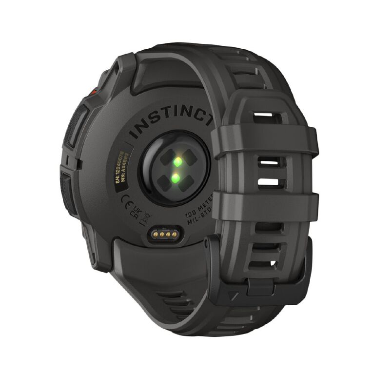 Garmin Instinct 3, 50mm, Solar, Black Bezel with Charcoal Band, , hi-res