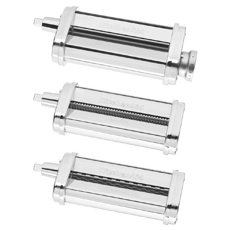 KitchenAid KSM50 Artisan Stand Mixer Attachment - 3-Piece Pasta Roller & Cutter Set, , hi-res