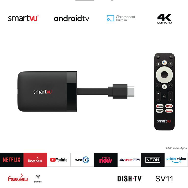 DishTV SmartVU Android TV Freeview Dongle - 4K, , hi-res
