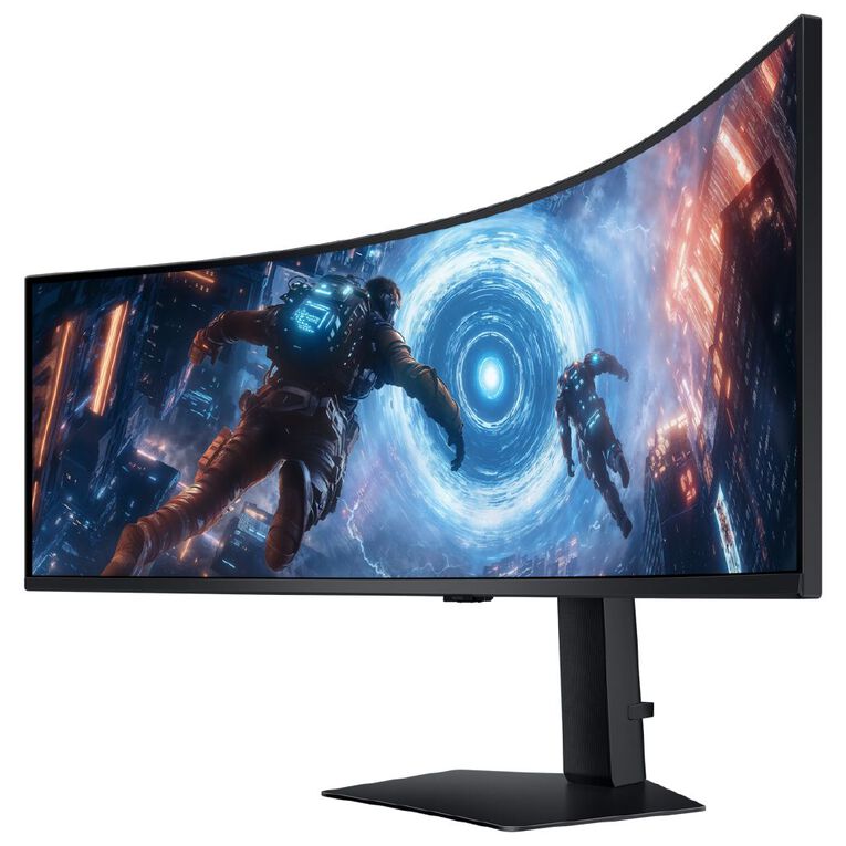 Samsung 49in Odyssey G91F Curved DQHD 144Hz Gaming Monitor, , hi-res