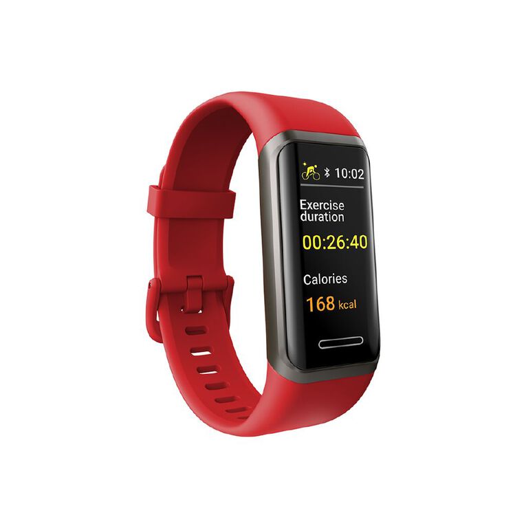 Ryze Elevate Smart Watch With Alexa (Red + Blue), , hi-res