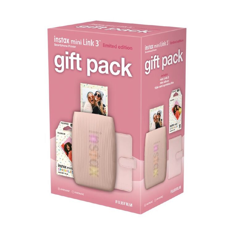Fujifilm Instax Mini Link 3 Gift Pack Pink 2025, , hi-res