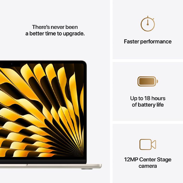 Apple MacBook Air 13-inch with M4 Chip 24GB/512GB 10 Core CPU 10 Core GPU - Starlight, , hi-res
