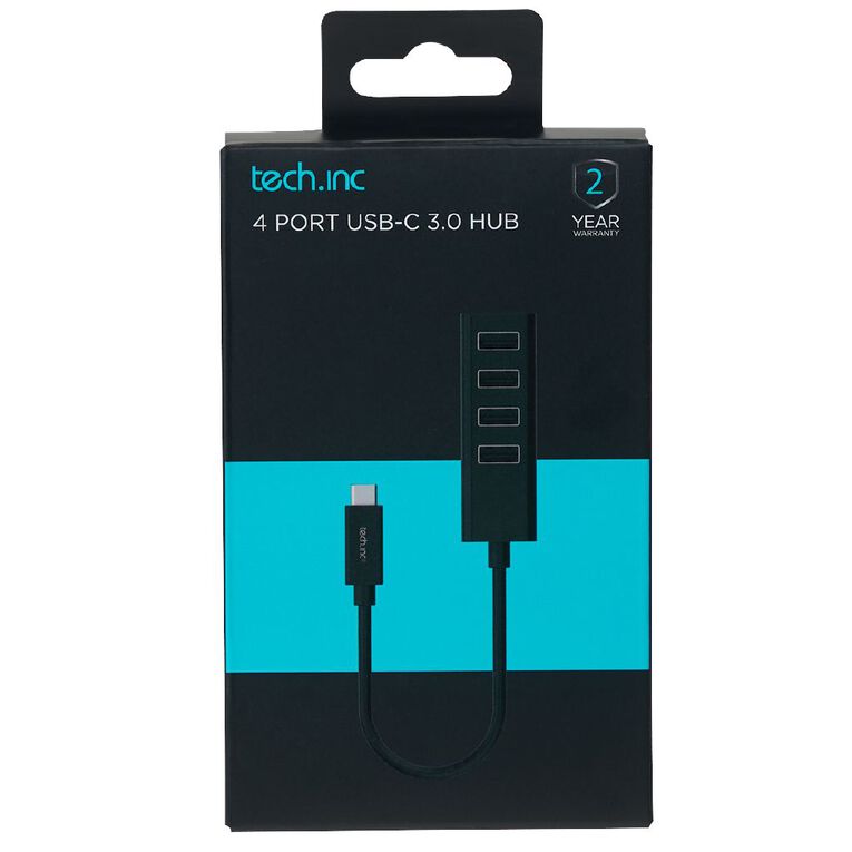 Tech.Inc USB-C 4 Port USB Adapter, , hi-res