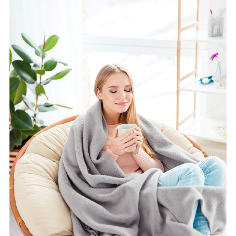 Goldair Teddy Fleece Electric Heated Throw, , hi-res