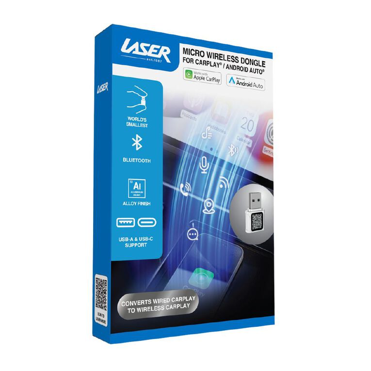 Laser Wireless CarPlay Micro Dongle, , hi-res
