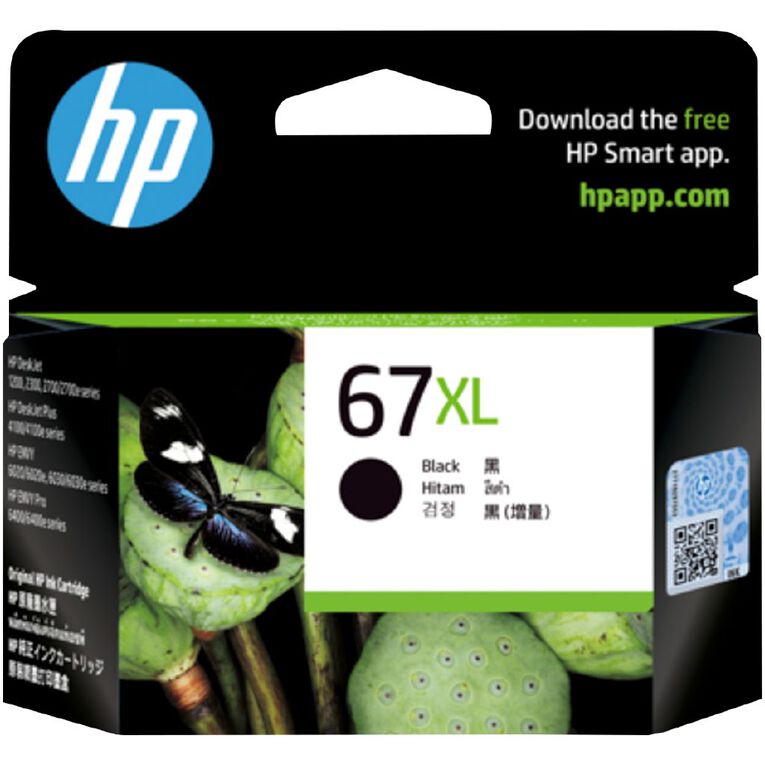 HP Original Ink Cartridge - 67XL Black, , hi-res