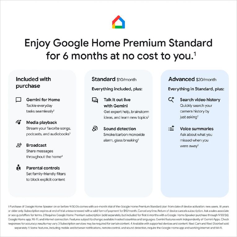 Google Home Speaker - Porcelain, , hi-res