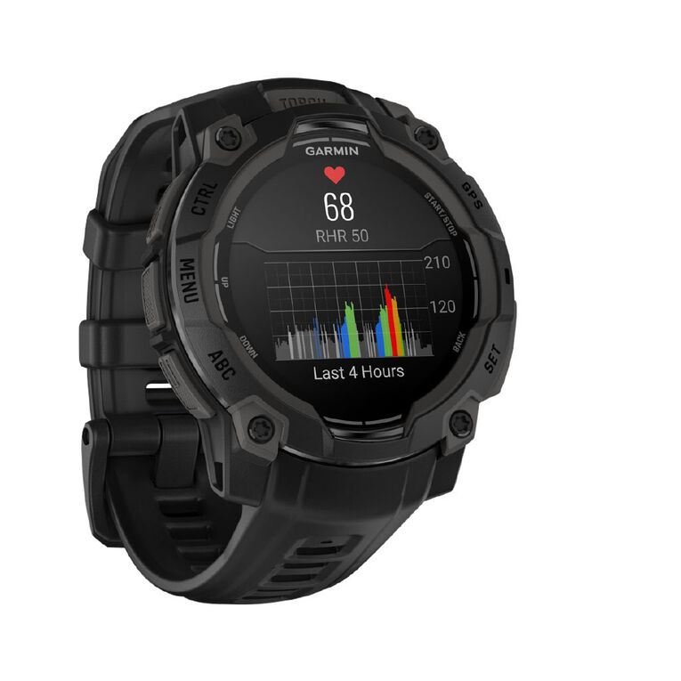 Garmin Instinct 3, 45mm, AMOLED, Black Bezel with Black Band, , hi-res