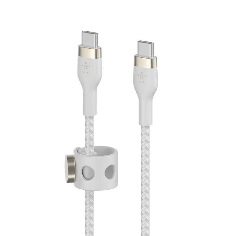 Belkin FLEX Braided USBC To USBC Cable White Noel Leeming