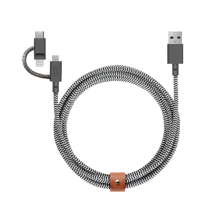 Native Union Belt Cable Universal 2m - Zebra, , hi-res