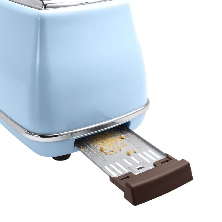 Delonghi Icona Vintage Kettle & 2 Slice Toaster Breakfast Pack Blue, , hi-res