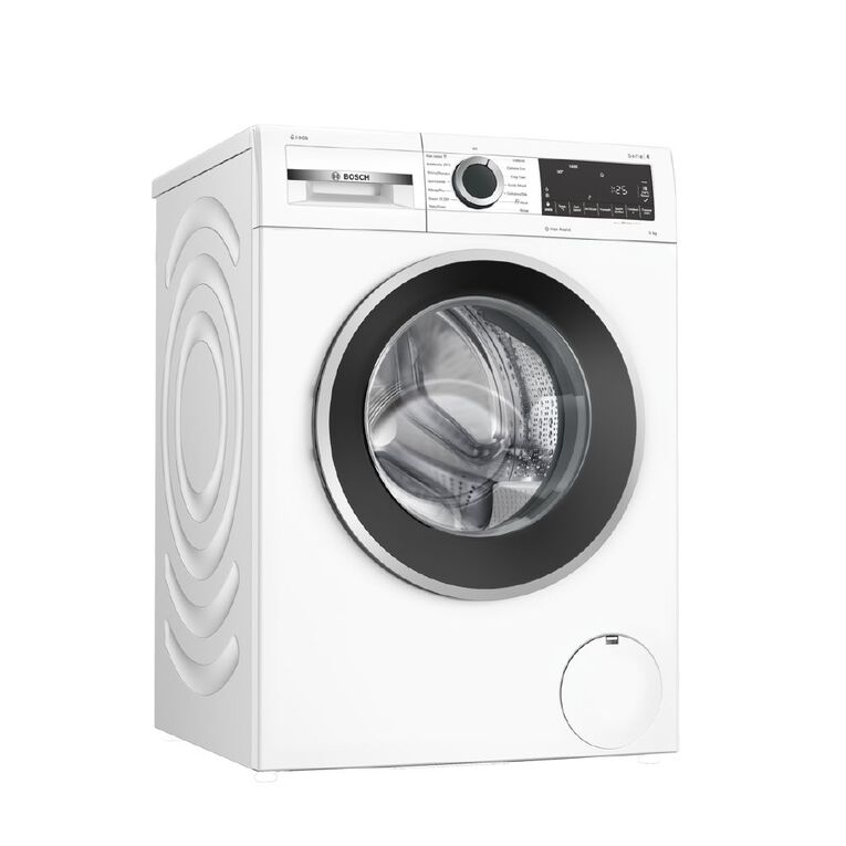 Bosch 9kg Series 6 Front Load Washing Machine - White, , hi-res