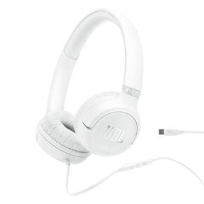 JBL Tune 530C USB-C Wired On-Ear Headphones - White