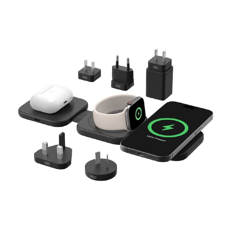 Belkin BoostCharge Pro 3-in-1 Magnetic Charging Travel Pad with Qi2 15W, , hi-res
