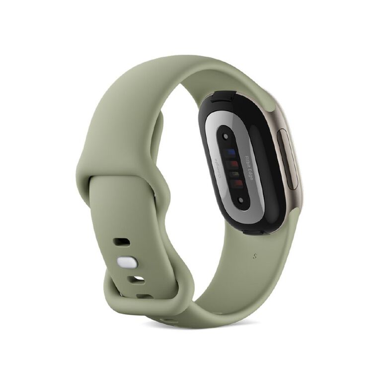 Google Fitbit Edge Satin Pyrite Aluminium Case / Olive Active Band, , hi-res