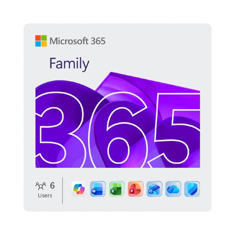 Microsoft 365 Family 1 Year 2023, , hi-res