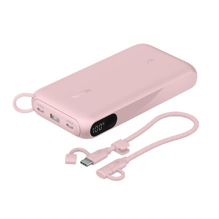 Belkin BoostCharge Power Bank 20K with Display - Pink, , hi-res