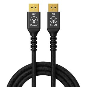 Bonelk Pro-X Long-Life DisplayPort to 8K DisplayPort Cable (1.5m) - Black