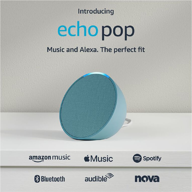 Amazon Echo Pop Midnight Teal, , hi-res