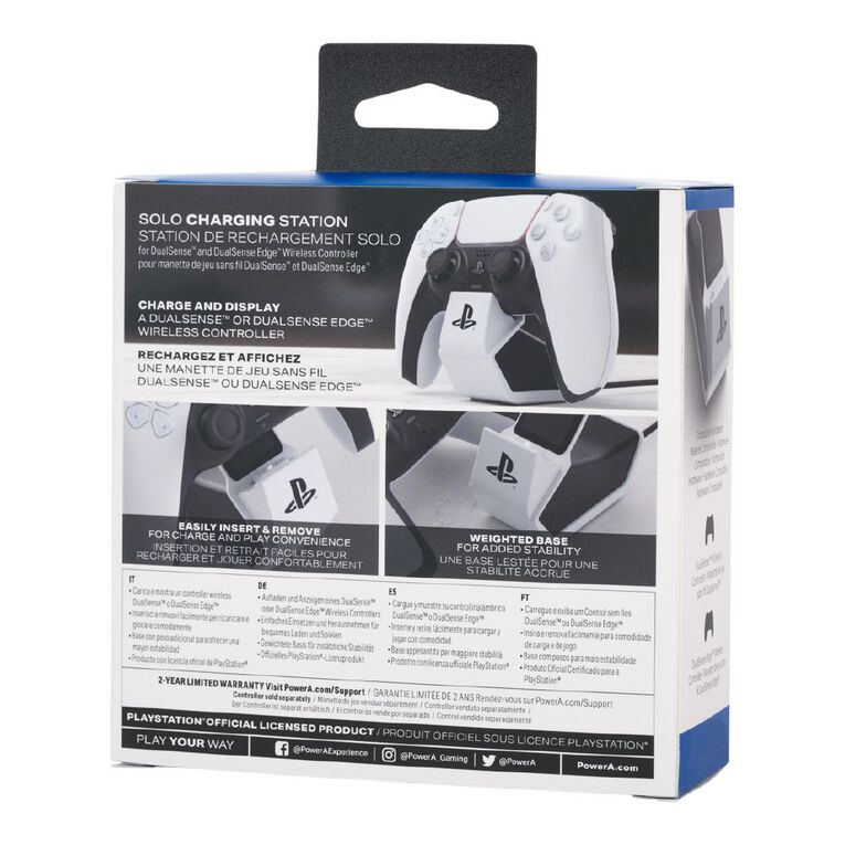 PowerA Solo Charging Station for DualSense Wireless Controllers - White, , hi-res