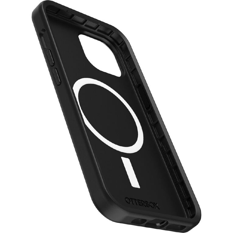 OtterBox Symmetry Plus Case for iPhone 16e, 15, 14, 13 - Black, , hi-res