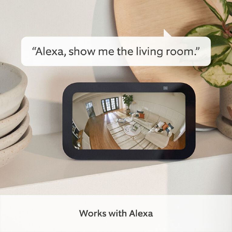 Ring Pan-Tilt Indoor Security Camera - White, , hi-res