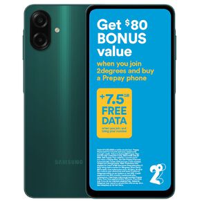 Samsung Galaxy A07 4G 64GB with 2degrees Sim Bundle - Green