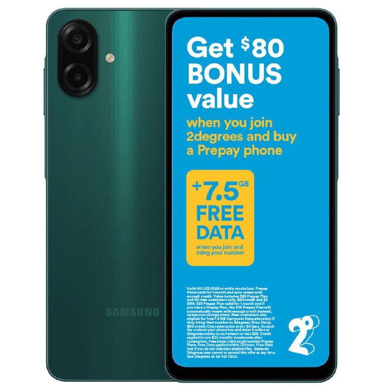 Samsung Galaxy A07 4G 64GB with 2degrees Sim Bundle - Green, , hi-res