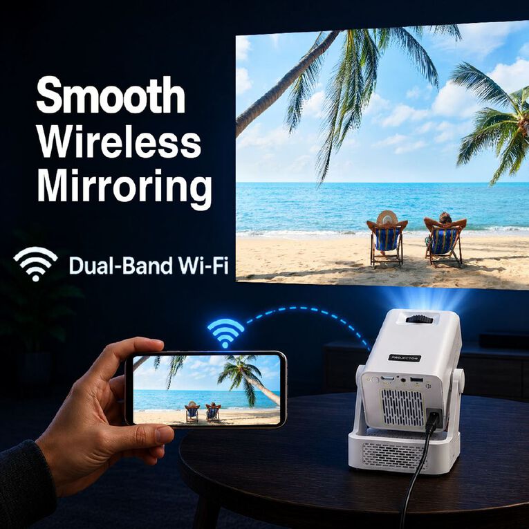 Laser 720p HD Portable Projector, , hi-res