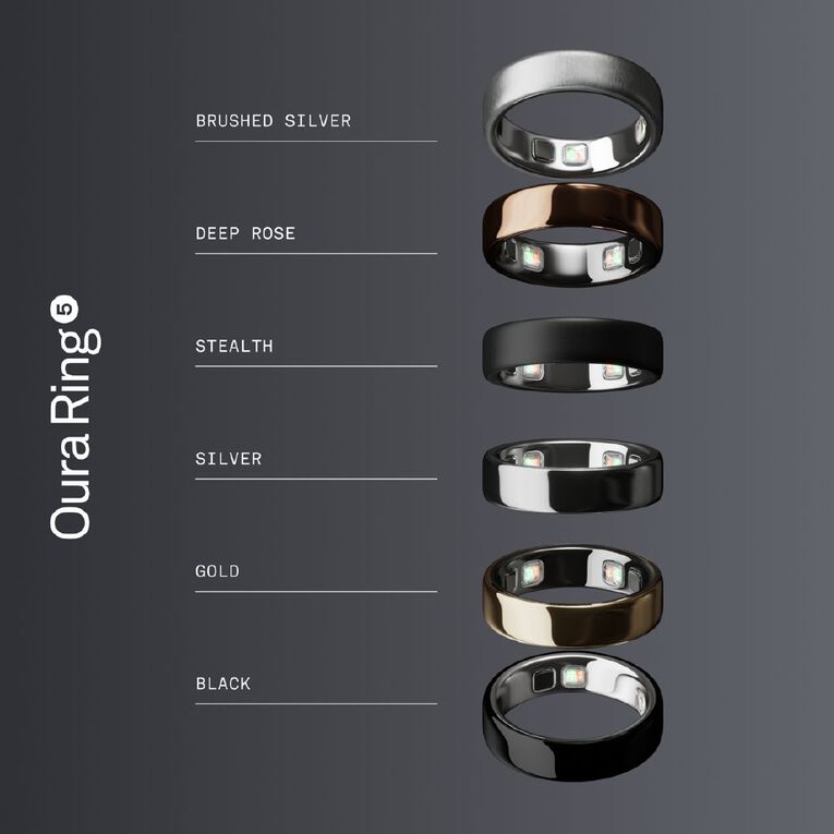 Oura Ring 5 Stealth - Size 7, , hi-res