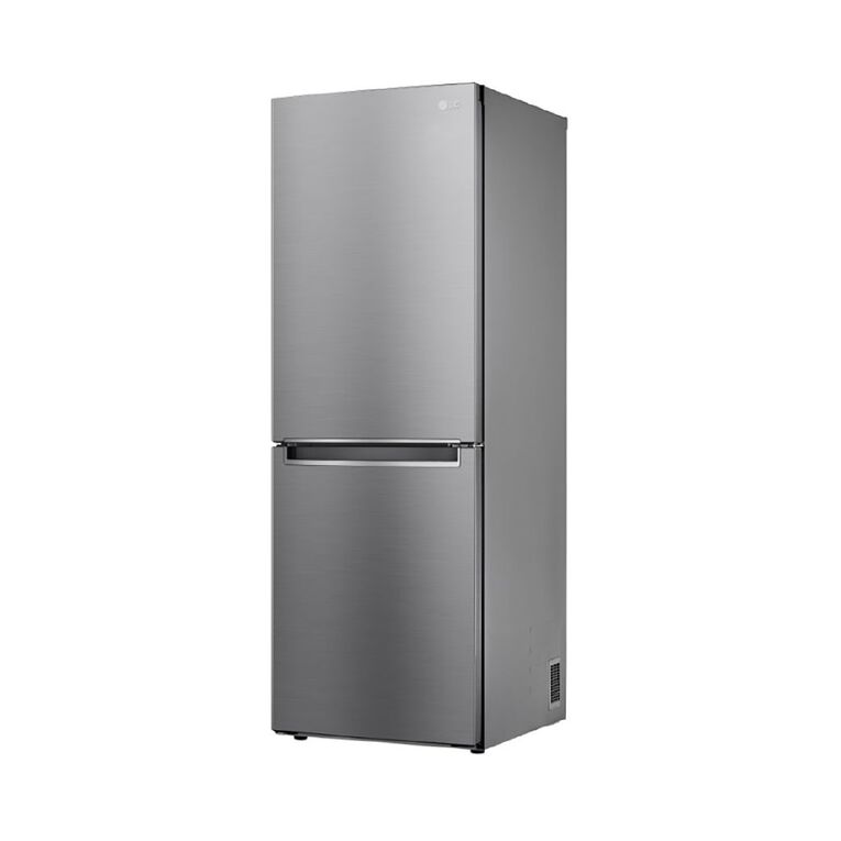 LG 306L Bottom Mount Fridge Freezer in Stainless Platinum Silver Finish