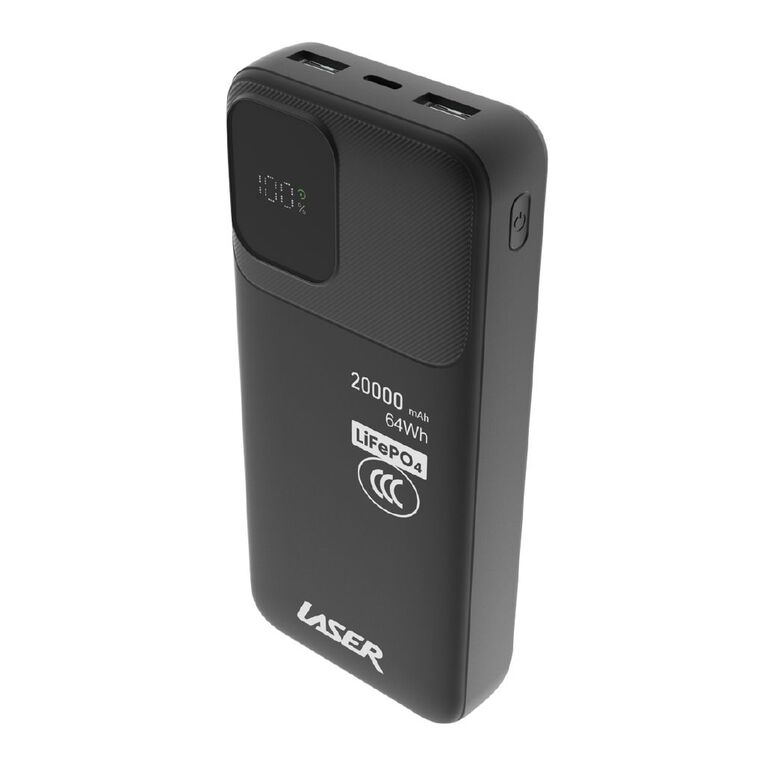 Laser 20K LFP Powerbank - Black, , hi-res
