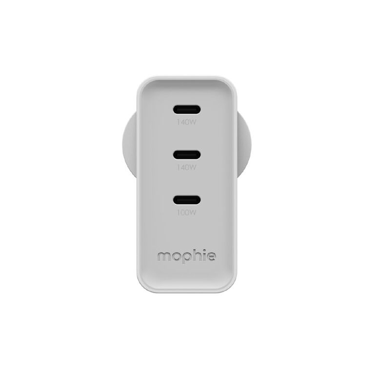 Mophie Speedport 140W 3-Port USB-C GaN Wall Charger - White, , hi-res