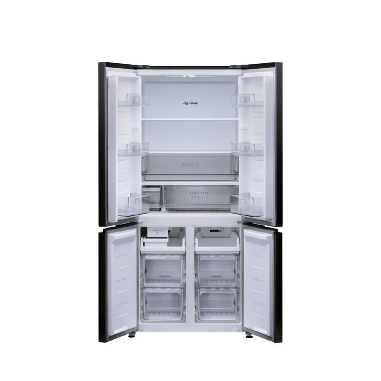 Panasonic 482L Flush Fit Quad Door Fridge Freezer - Black, , hi-res