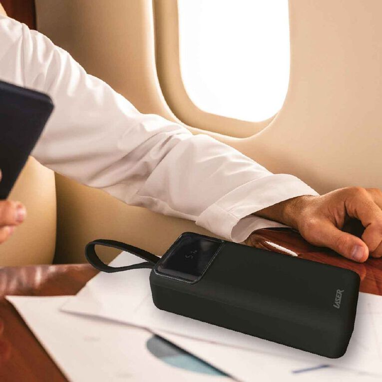 Laser 27,000mAh Power Bank with Digital Display - Black, , hi-res