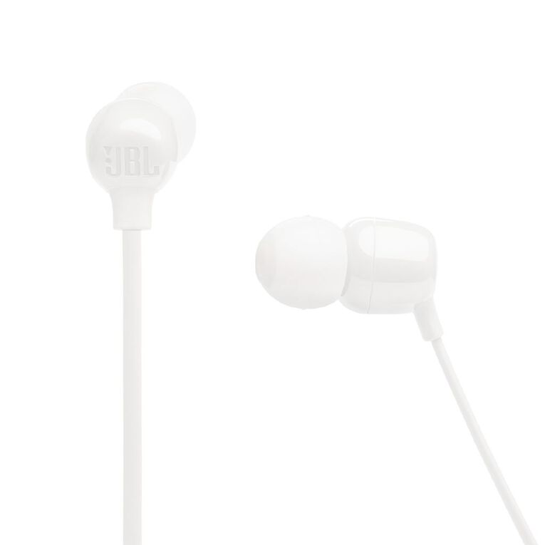 JBL Tune 135BT In-Ear Wireless Headphones - White, , hi-res