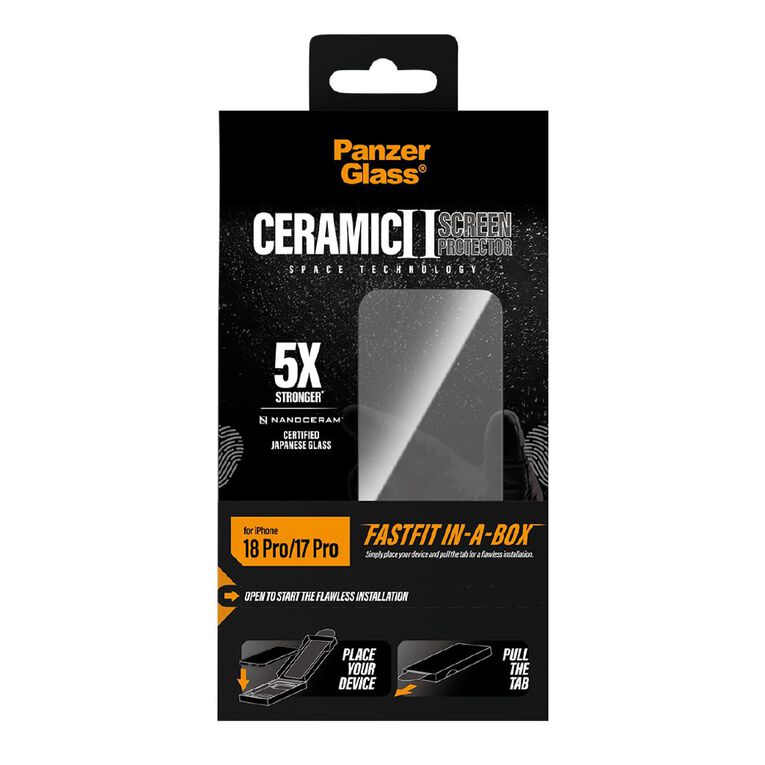 PanzerGlass Ceramic Screen Protector for iPhone 18 Pro, , hi-res