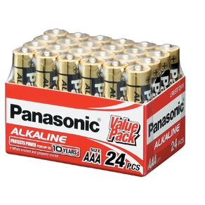Panasonic AAA Size Alkaline Batteries 24 Pack
