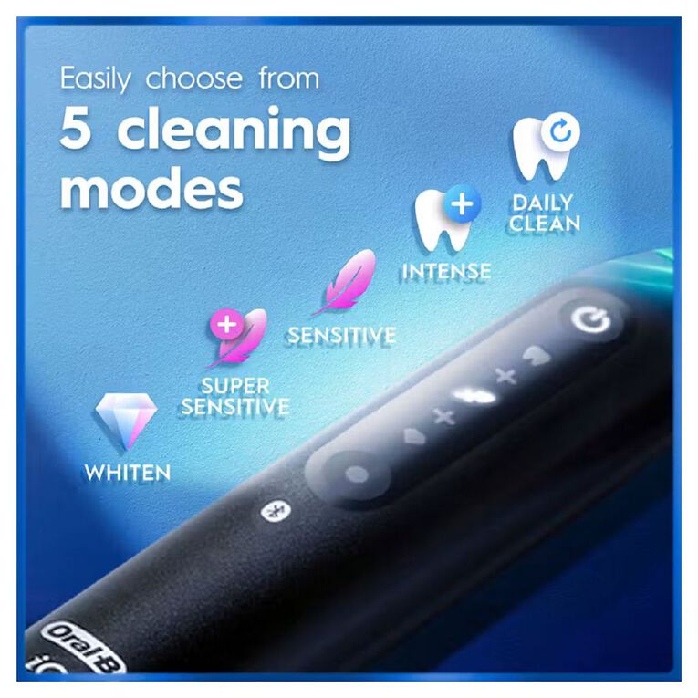 Oral-B iO5 Electric Toothbrush with Travel Case - Matte Black 2026, , hi-res