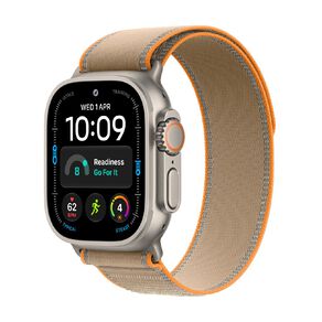 Apple Watch Ultra 4 Cellular 49mm Natural Titanium Case with Sand Trail Loop S/M