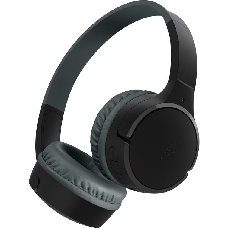 Belkin SoundForm Mini 2 Wireless On-Ear Kids Headphones - Black, , hi-res