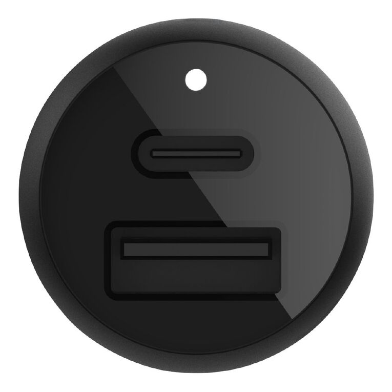 Belkin Dual 42W USB & USB-C Car Charger - Black, , hi-res