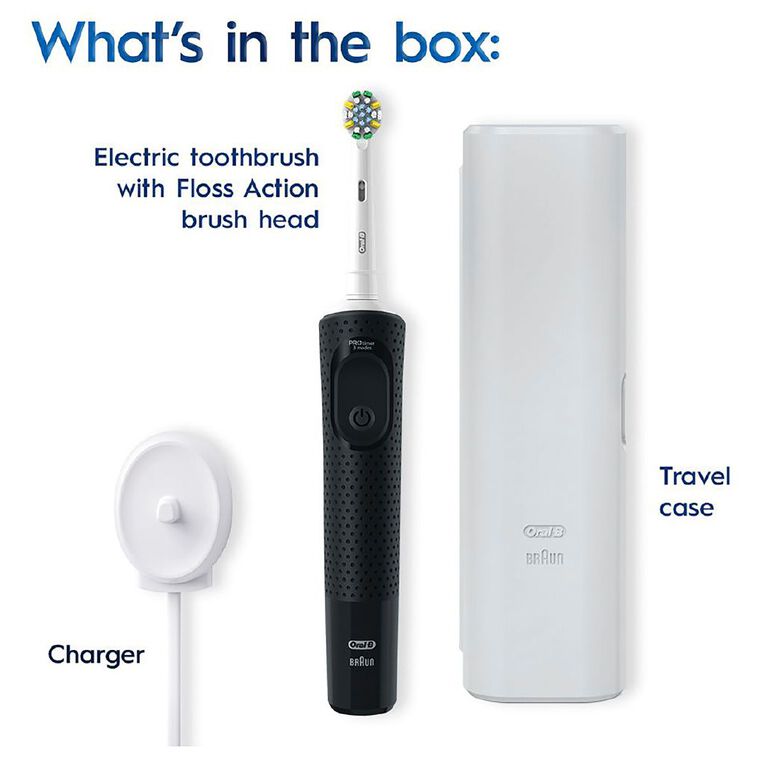 Oral-B Pro 300 Electric Toothbrush Black, , hi-res