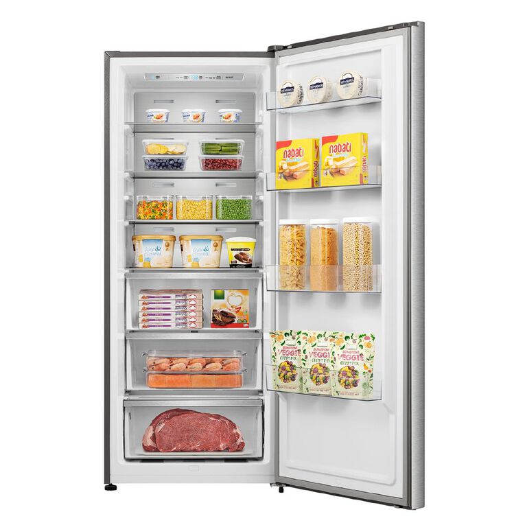 Hisense Single Door Stainless Steel Hybrid Fridge/Freezer 384L, , hi-res